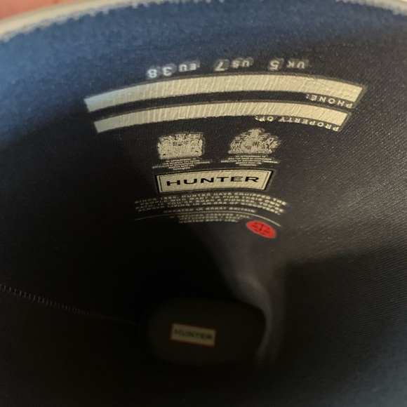 Hunter Refined Creeper Tall Rain Boots in Stratus - Picture 12 of 13